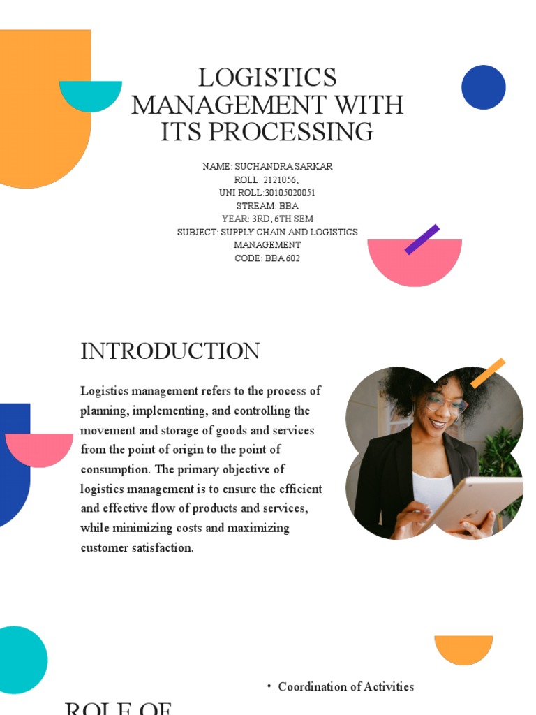 Logistics Management Overview and Processes | PDF | Logistics | Supply ...