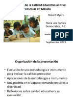 En Búsqueda de La Calidad Educativa Al Nivel Preescolar en México