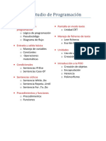 Plan de Estudio de Programacion: Introducción A La Programación Pantalla en Modo Texto Manejo de Ficheros de Texto