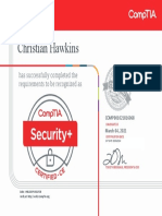 CompTIA Security+ Ce Certificate Christian