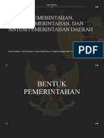 Bentuk Pemerintahan, Sistem Pemerintahan, Dan Sistem Pemerintahan Daerah