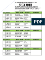 Jadwal At'taawun