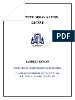 Computer Organization: Sandeep Kumar