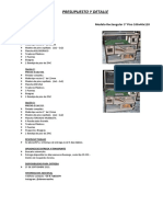 Presupuesto J - Rectangular 3° 100x40x120