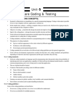 Unit-5 Software Coding & Testing: .1 Code Review (Coding Concepts)