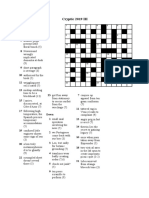 Cryptic Crossword 1