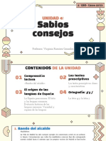 Sabios Consejos: Unidad 4