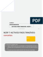 Investimentos Activos Fixos Tangiveis-Ncrf 7: Classe 4