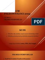 Praktikum Paleontologi 2023: Acara 1. Proses Pemfosilan