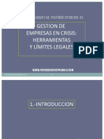 Gestion de Empresas en Crisis: Herramientas Y Límites Legales