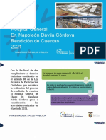 Hospital General Dr. Napoleón Dávila Córdova Rendición de Cuentas 2021