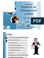 Système de Management Qualité Système de Management Qualité: Formation Formation