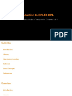 Introduction To CPLEX OPL: Decision-Aid Methodologies in Transportation: Computer Lab 1