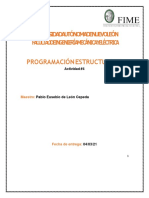 Act 4 Programacion Estructurada FIME