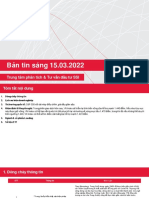 Bản tin sáng 15.03.2022: Trung tâm phân tích & T ư vấn đầu tư SSI