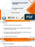 The Islamic Economic System: Certificate in Islamic Economics and Finance AUG 2022