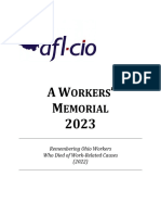 Workers' Memorial Day List 2023