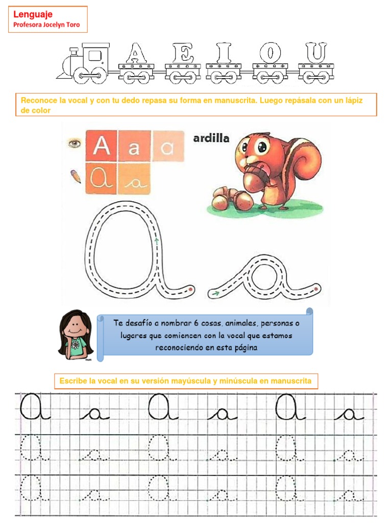 Vocales y Evaluación | PDF | Artes del Lenguaje y Comunicación