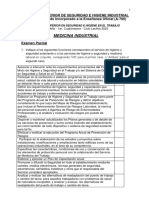 Medicina Industrial: Examen Parcial y TP