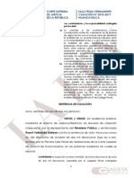 Corte Suprema de Justicia de La República Sala Penal Permanente CASACIÓN #2092-2019 Huancavelica