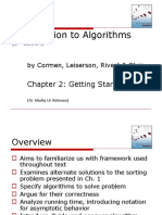 Introduction To Algorithms: Chapter 2: Getting Started