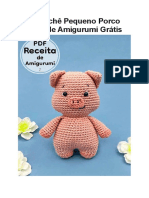 PDF Crochê Pequeno Porco Receita de Amigurumi Grátis