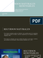 Recursos Naturales Renovables