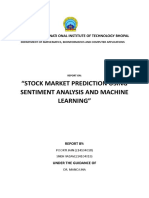 Stock Market Prediction Using Sentiment Analysis and ML