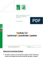 Module 3.2 - Spherical Coordinate System