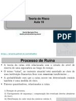 Aula 19 - Probabilidade de Ruina