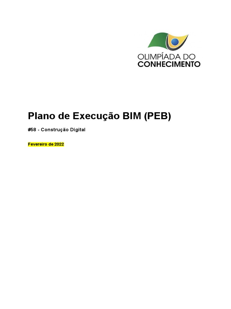 Plano de Execução BIM para Escola SP | PDF | BIM | Informação