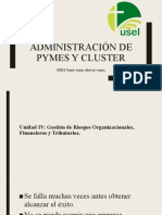 Administración de Pymes Y Cluster: MBA Jenry Omar Chavez Saenz