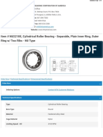 NU2218E CylindricalRollerBearing Separable PlainInnerRing OuterRingwTwoRibs NUType