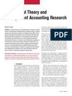 Institutional Theory and Management Accounting Research: Thema