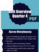 Unit Overview Quarter 4