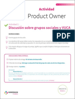 Product Owner: Discusión Sobre Grupos Sociales y VUCA