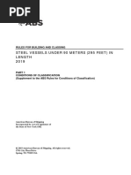 Steel Vessels Under 90 Meters (295 Feet) in Length 2019: Rules For Building and Classing