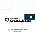 2022 2023 College VALORANT Season Official Rules