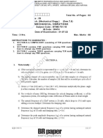 Mechanical Vibrations Exam with Fourier Harmonics and Recoil Problems