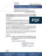 Resolución de Decanatura Nº1173-2022-Dfaia-Ujcm: "Año Del Fortalecimiento de La Soberanía Nacional"