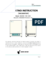 Incubator Operating Instructions