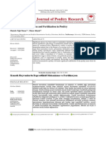 Journal of Poultry Research: Reproductive Mechanism and Fertilization in Poultry
