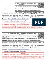 08 - 110423 - 5ÈME - EMC - Je Connais La Règle - Des Êtres Humains, Une Seule Humanité