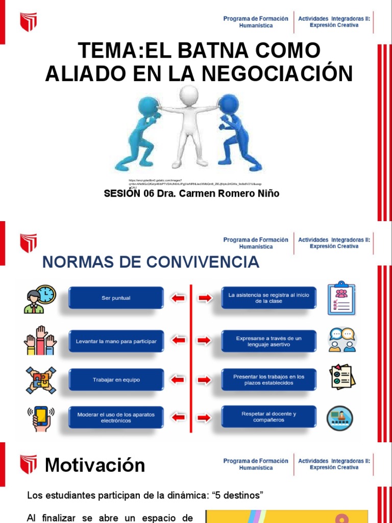 SESIÓN 6 EL BATNA COMO ALIADO - Tagged | PDF | Negociación | Rúbrica ...