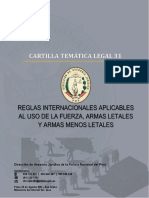 Cartilla 31 - Reglas Internacionales Aplicables Al Uso de La Fuerza, Armas Letales y Armas Menos Letales