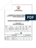 Criterio de diseño eléctrico para la concentradora A0 en Chuquicamata