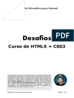 Desafios: Curso de HTML5 + CSS3