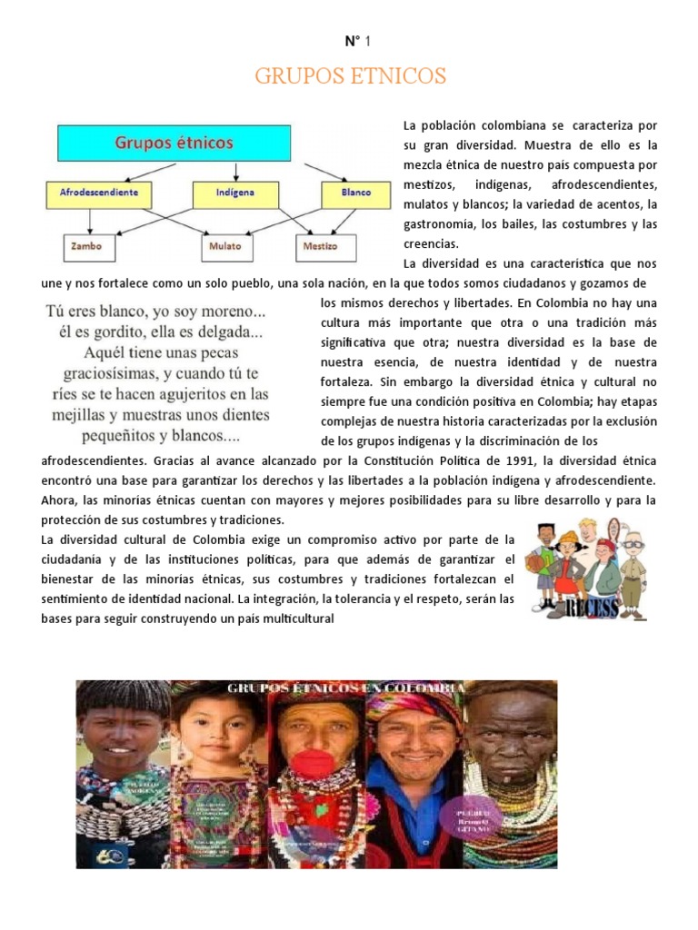 Grupos Étnicos de Colombia: Diversidad y Cultura | PDF | Colombia