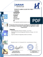 Certificado Seguridad Salud Trabajo