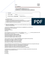 Evaluación Formativa #2: Soluciones Químicas Y Concentraciones Químicas